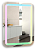 Зеркало AZARIO Мальта RGB 550*800 c подсветкой и диммером, мульти-цвет, сенсорный выключатель